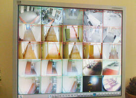 Установка видеонаблюдения в школе