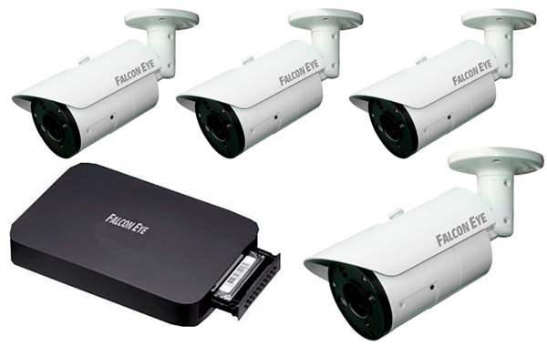 Комплект уличного IP-видеонаблюдения (2Мп) «Барсук-04»